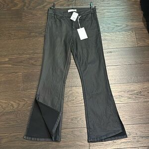 vervet vegan cropped bootcut w/side slit sz 27